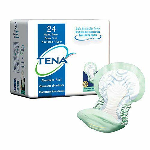 TENA Super Night Pad (192 Count) 8 Packs of 24