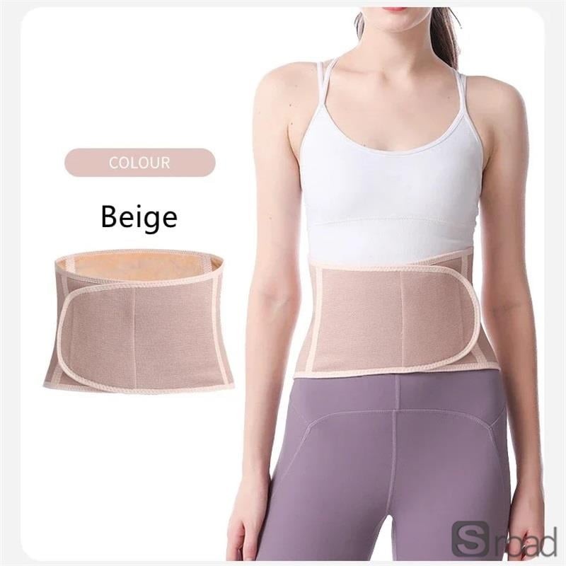 Adjustable Lower Back Support Belt Heating Pad Lumbar Brace Pain Relief