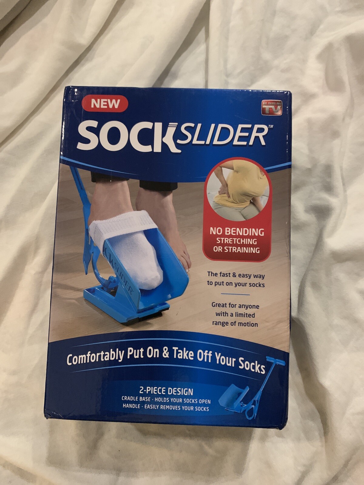 Sock Slider Easy On Off Sock Aid Kit Shoe Horn As Seen On TV by Allstar Products