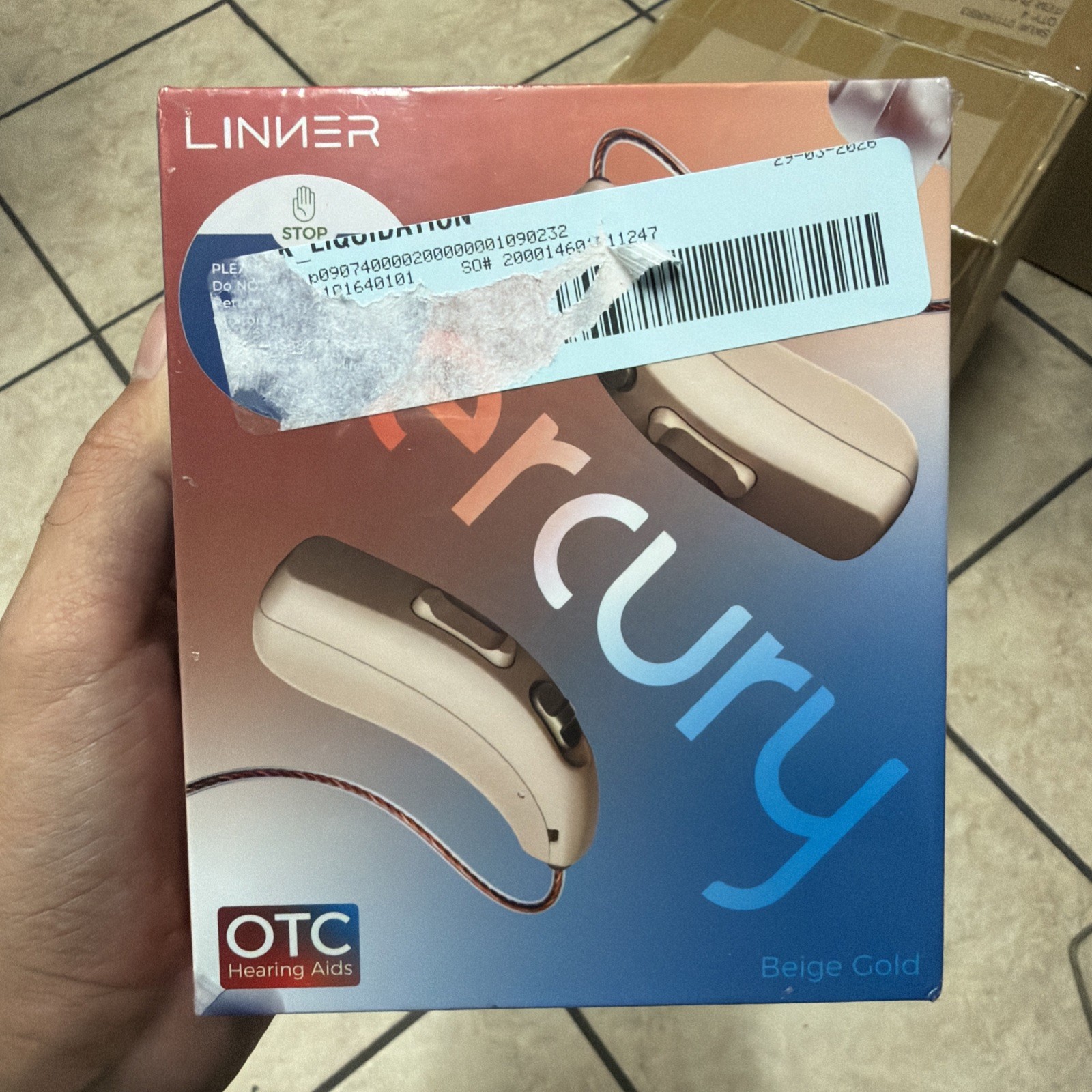 LINNER Mercury OTC Hearing Aids Rechargeable, Noise Cancellation, 3 Modes