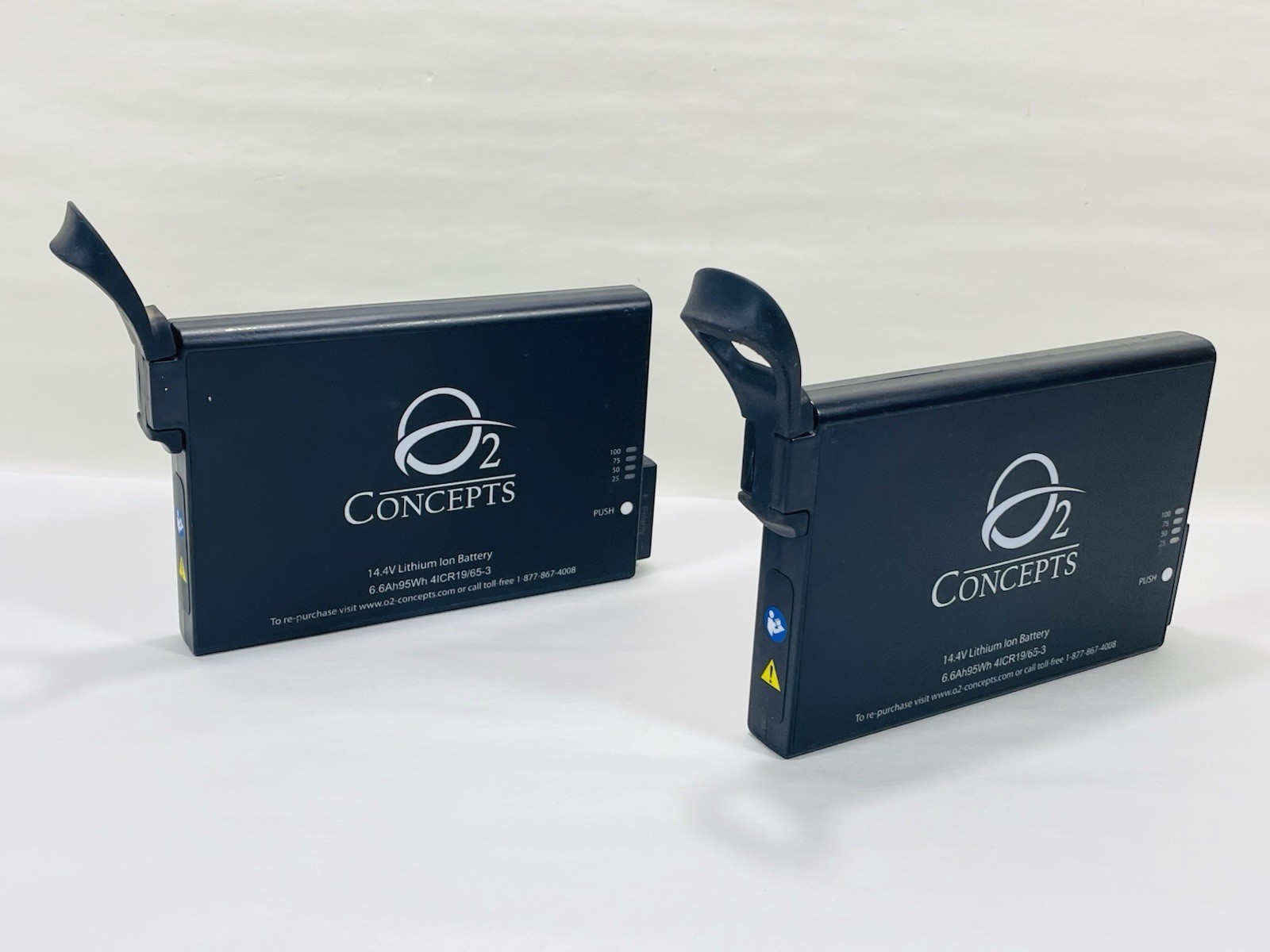 Lot Of Two O2 Concepts Oxlife Batteries 800-1002 14.4V Rechargeable OEM TESTED