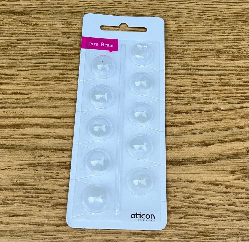 PowerOne Zinc Hearing Aid Batteries 10 SU x 6 Cells (60) and Silicone Ear Piece