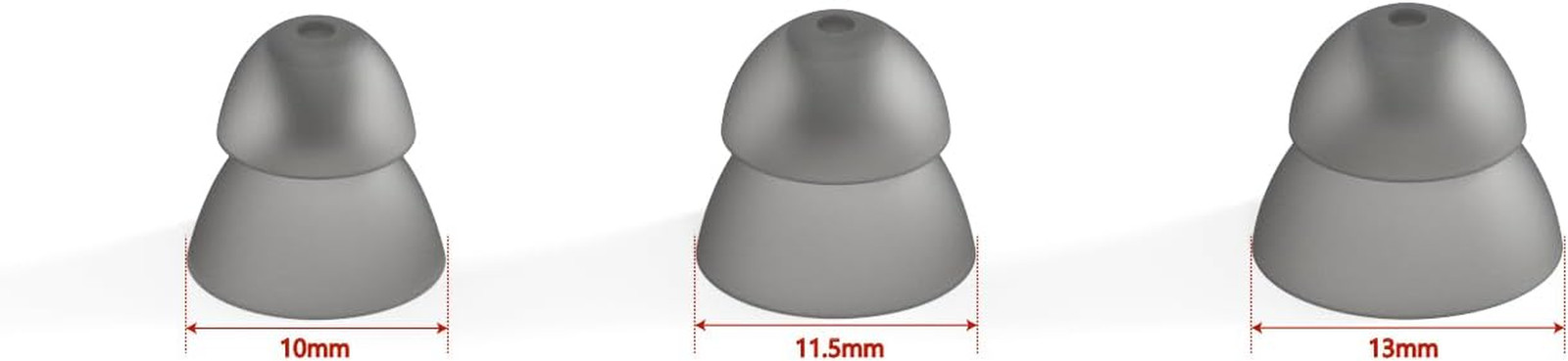 Resound Compatible Hearing Aid Domes Smoky Power Dome Ear Tips Replacement (Tria