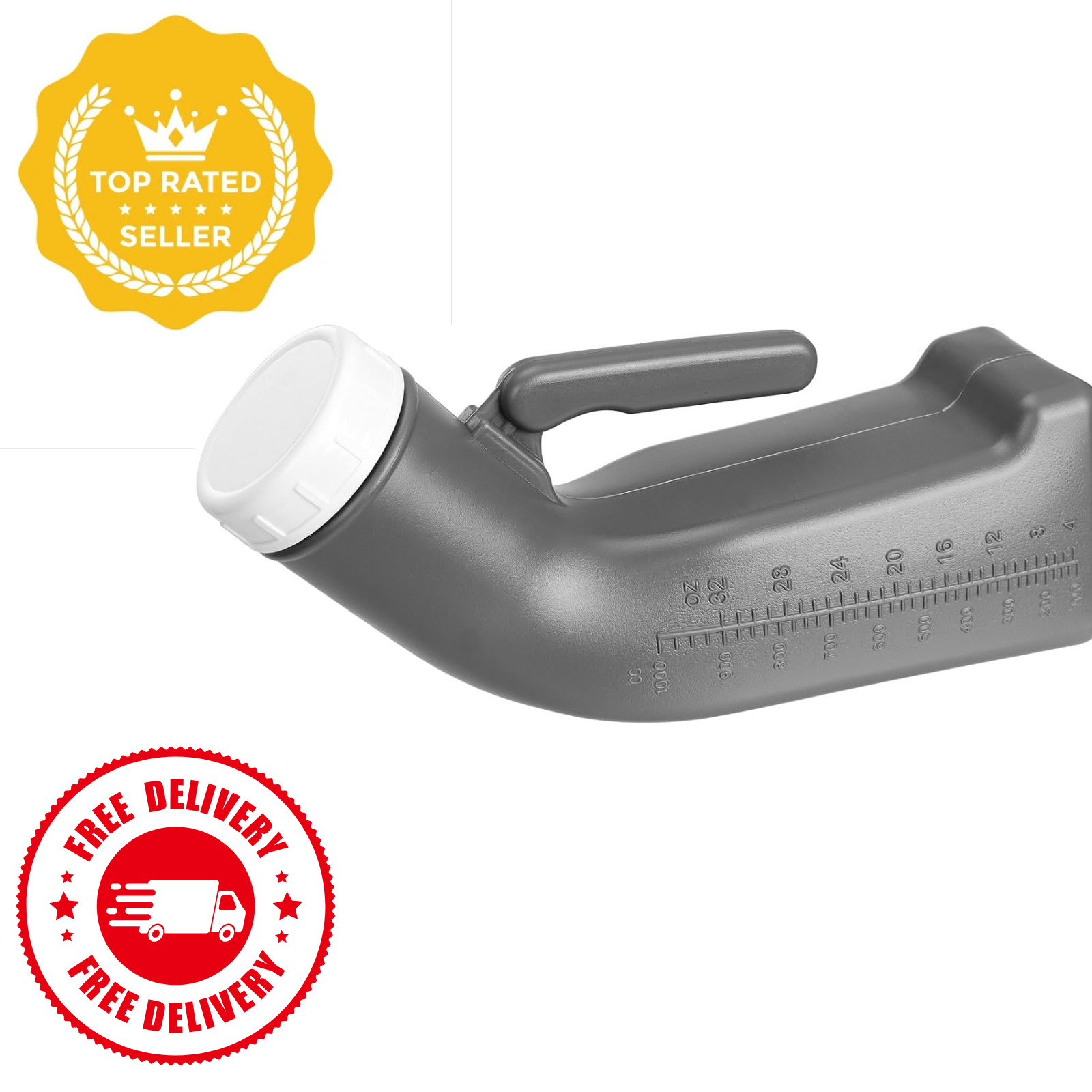 Urinal Bottle for Men, Portable Travel Pee Bottle Spill Proof Camping