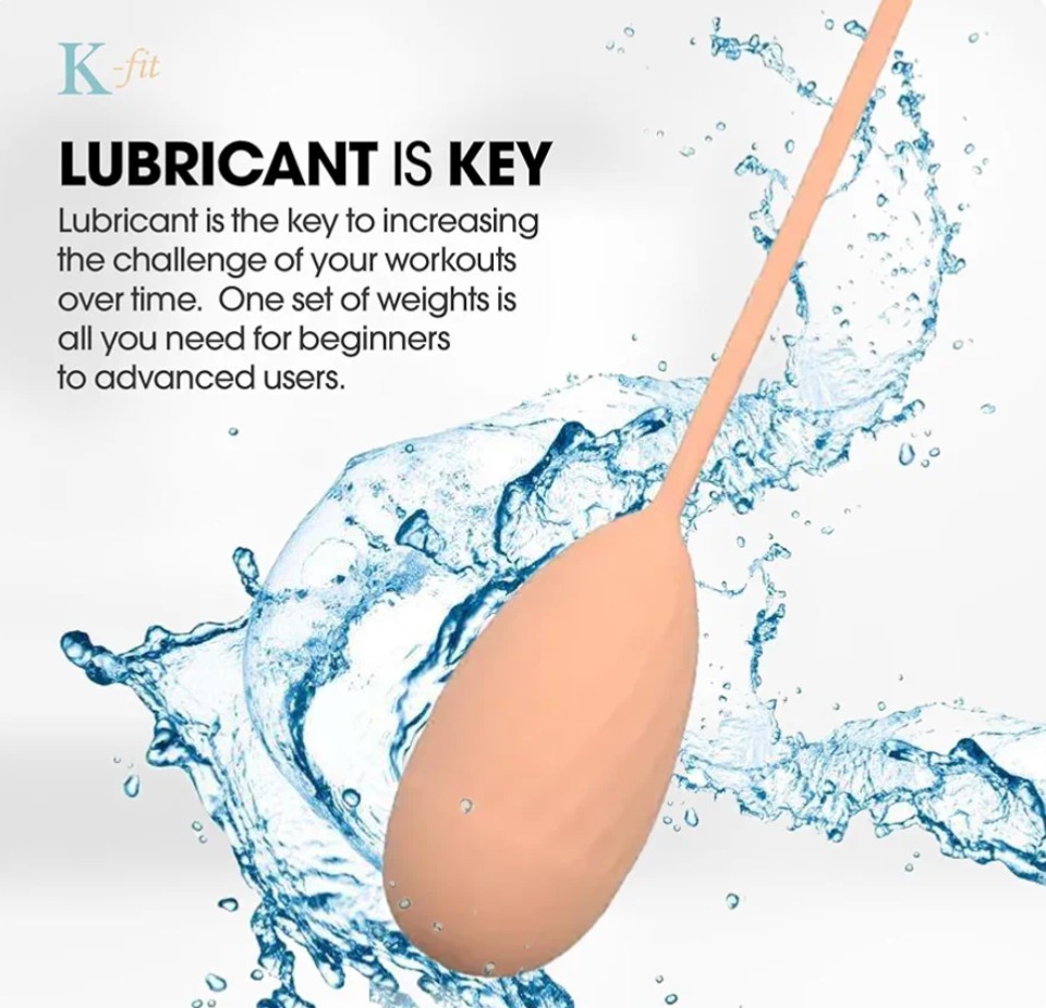K-fit Kegel Toner Spiral Grip Weights Silicone Pelvic Muscle Exerciser Women’s