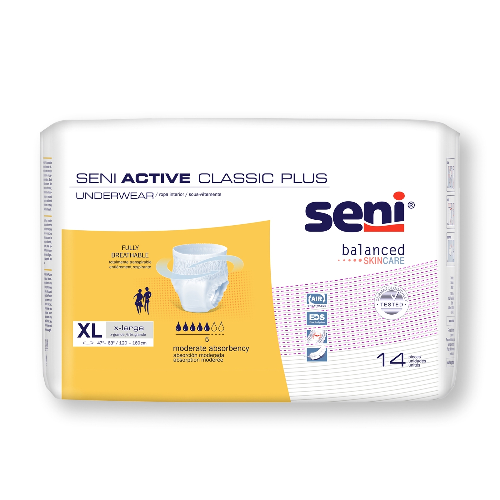 Seni Disposable Underwear X-Large Moderate 28 Ct