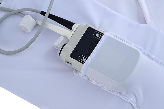 LVAD HeartMate 2 & 3 Men’s T-Shirt Crew Neck LVAD Clothing, Medical Wear White