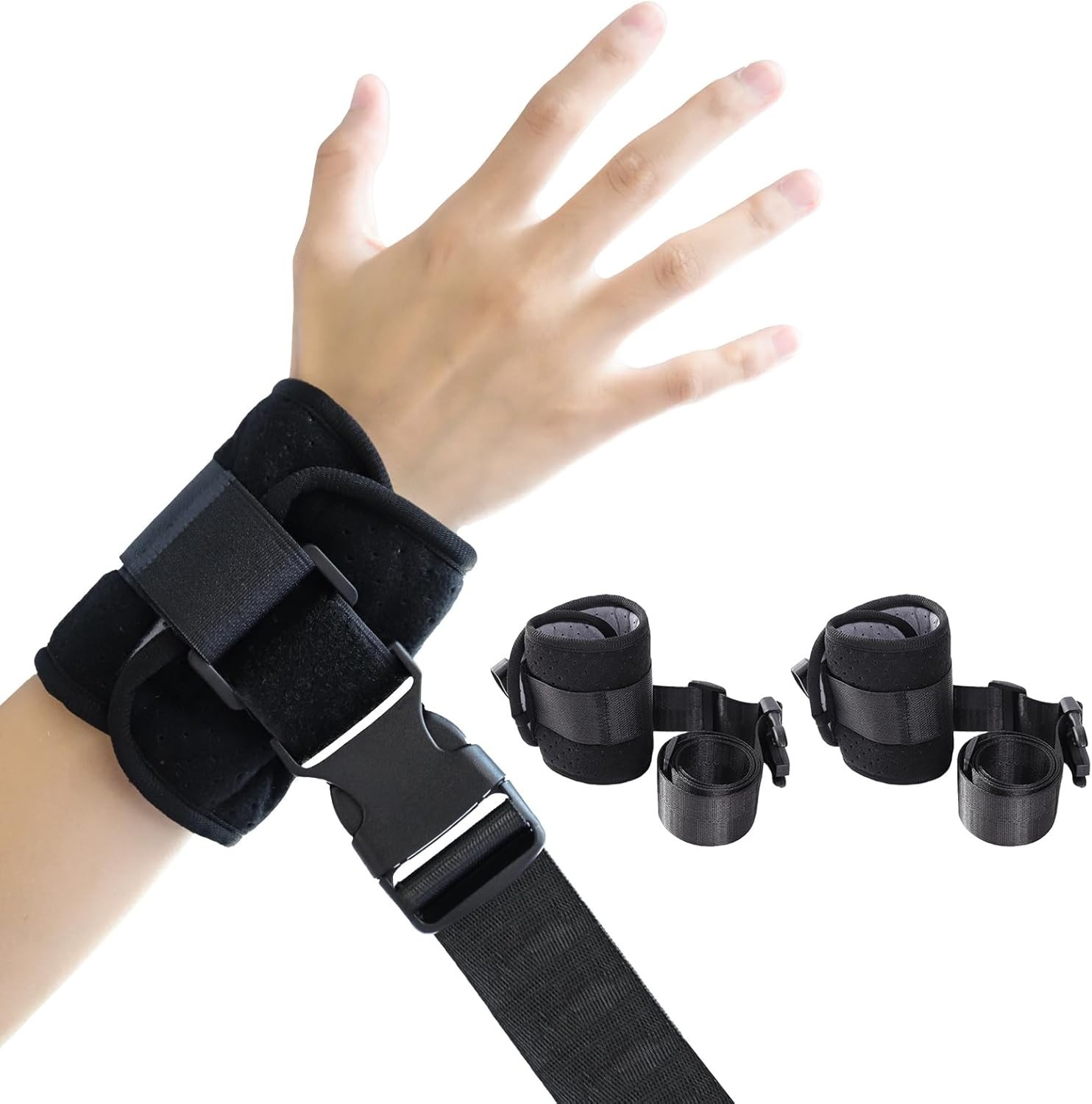 Multifunctional Patient Restraints – Easy Attachment for Enhanced Safety, 2PCS