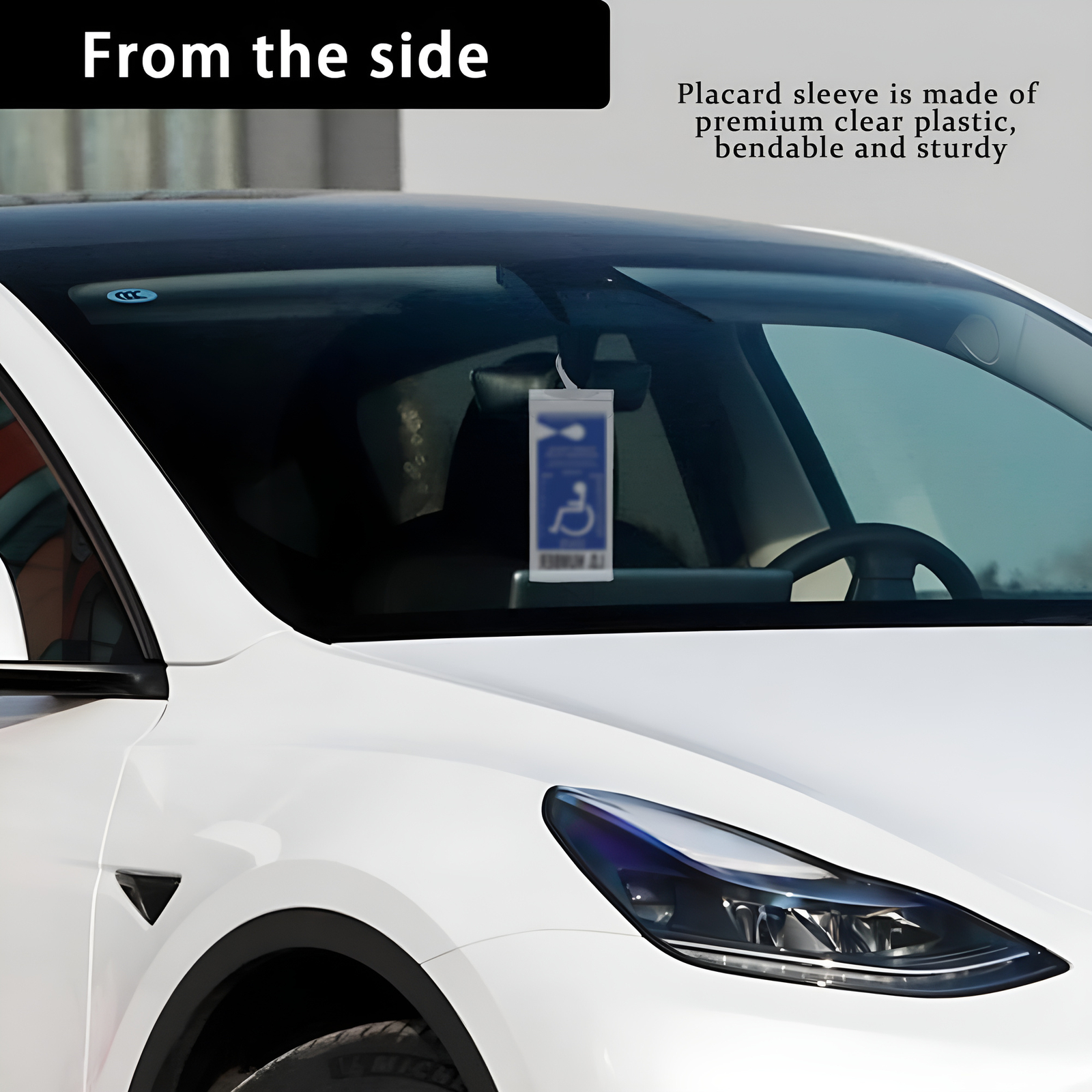 2x Handicap Placard Holder- 11.5″ X 5″ Ultra Transparent Disabled Parking Permit