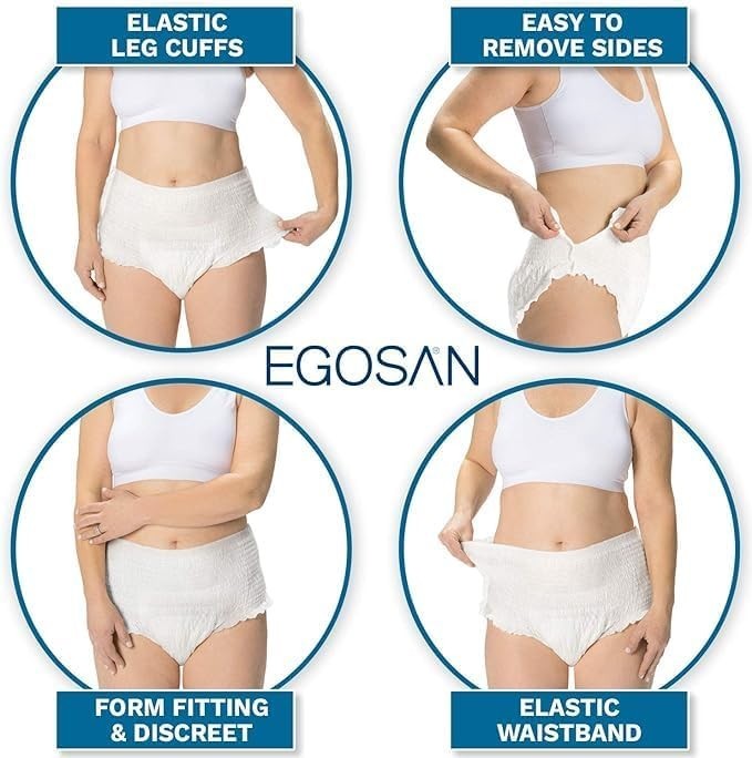 Maxi Incontinence Underwear Pull-Ups – 2 Count Large, Ultimate Comfort & Prot…