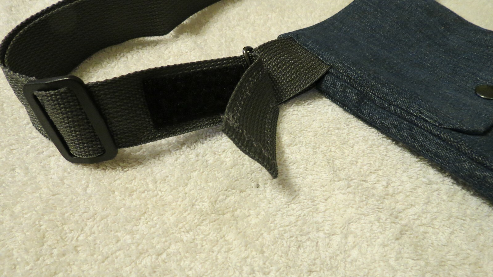 Ostomy Buddy Canada Hand Made Support Pouch DARK BLUE DENIM – Ostomy Application