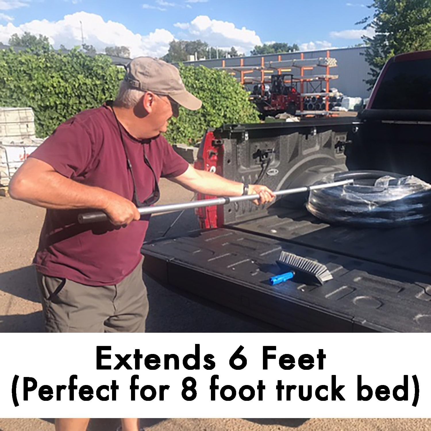 Adjustable 6 ft Cargo Retriever Tool with 110 lb Pull – Perfect for Trucks