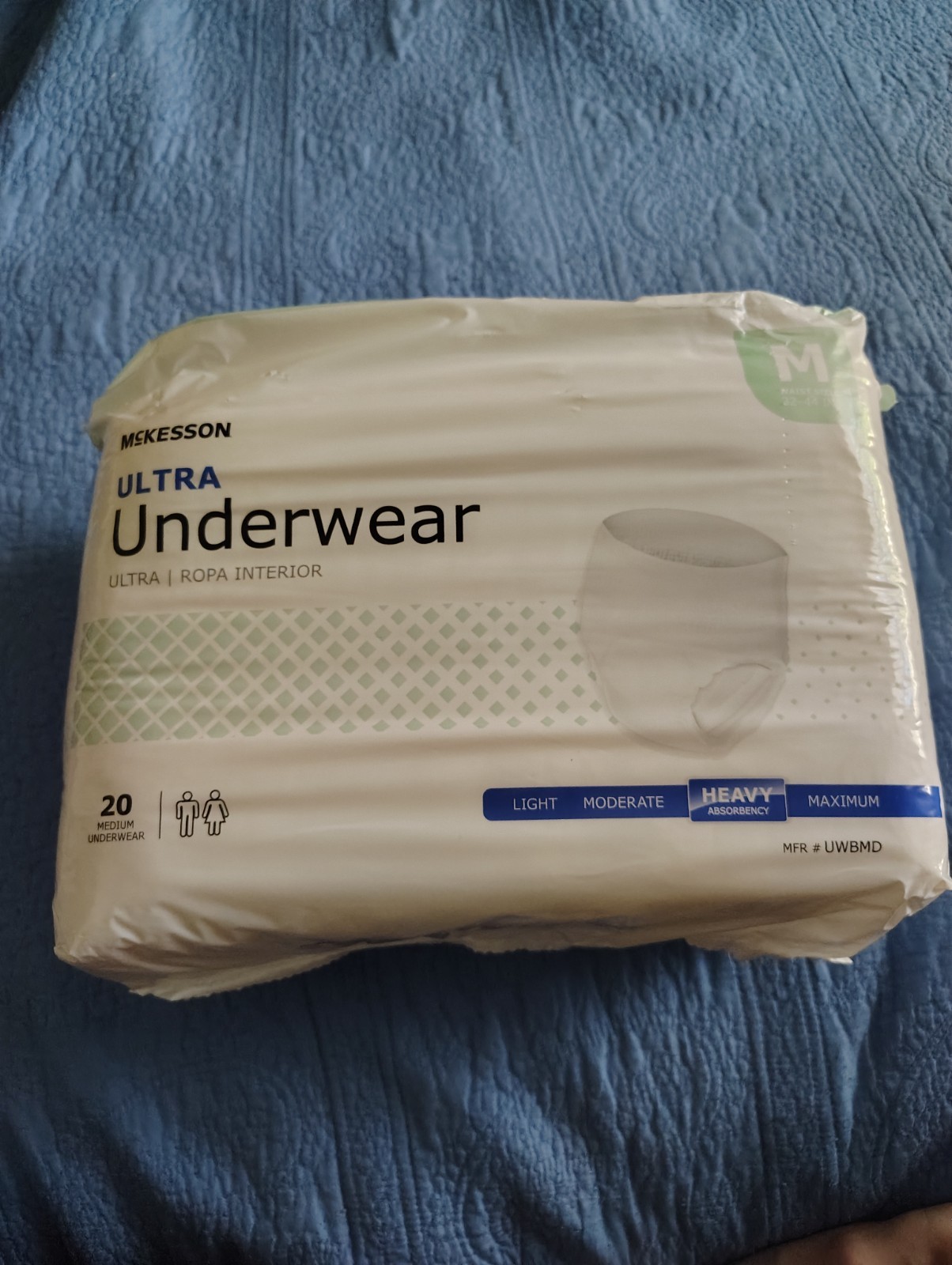 McKesson Adult Disposable Ultra Underwear Diapers M Heavy Absorbency 20 Ct