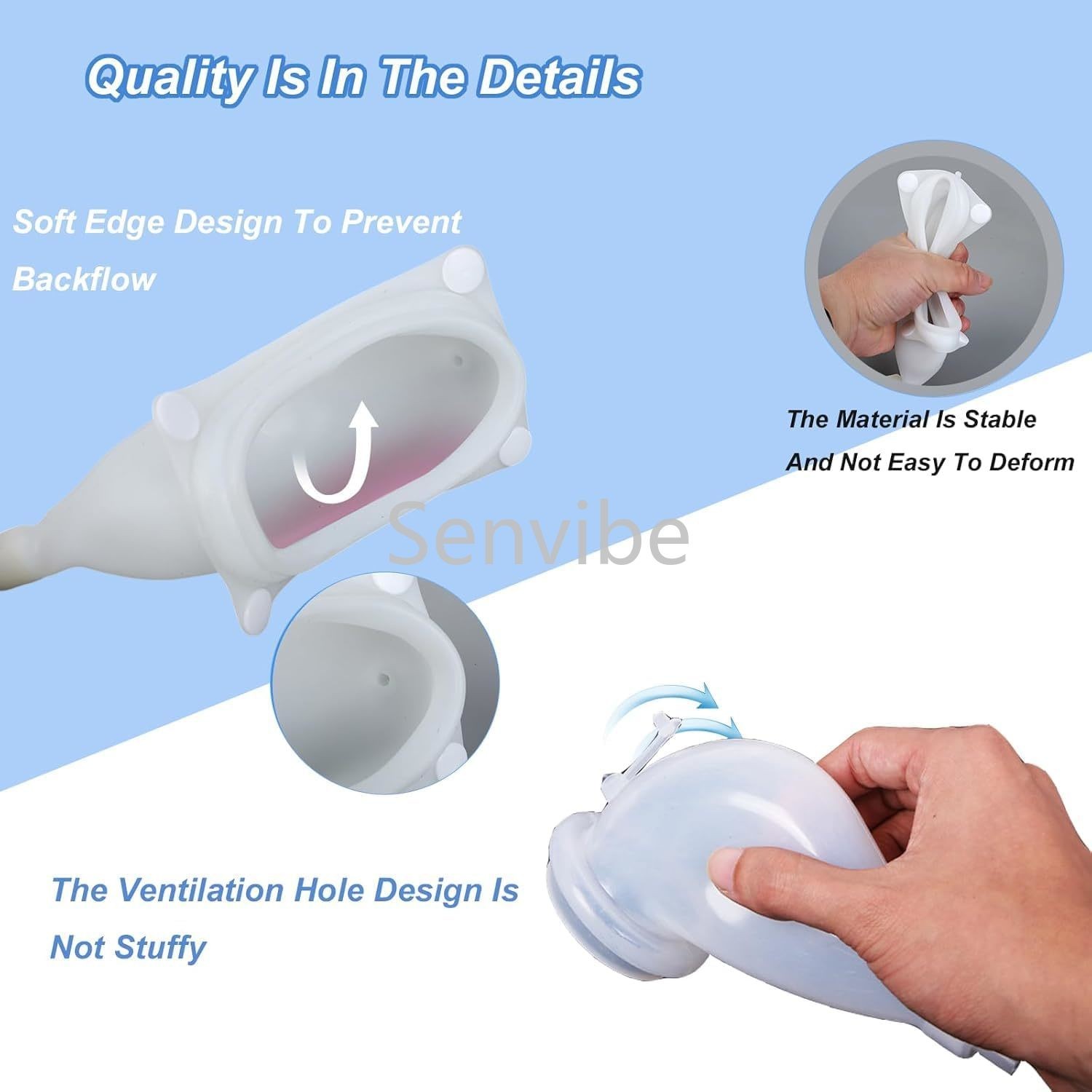 Male Female Reusable Urine Bag Urinal Pee Holder Collector Urinary Incontinence