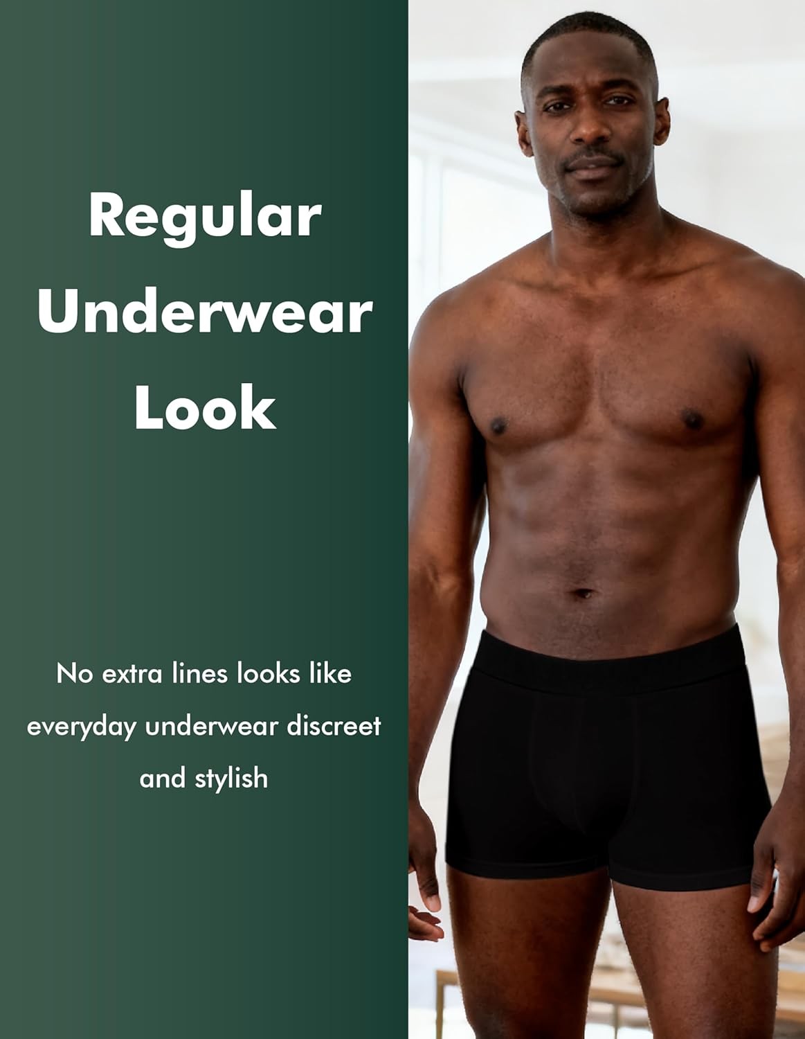 Men Urinary Incontinence Underwear Washable Absorbency Soft Leak Proof Briefs