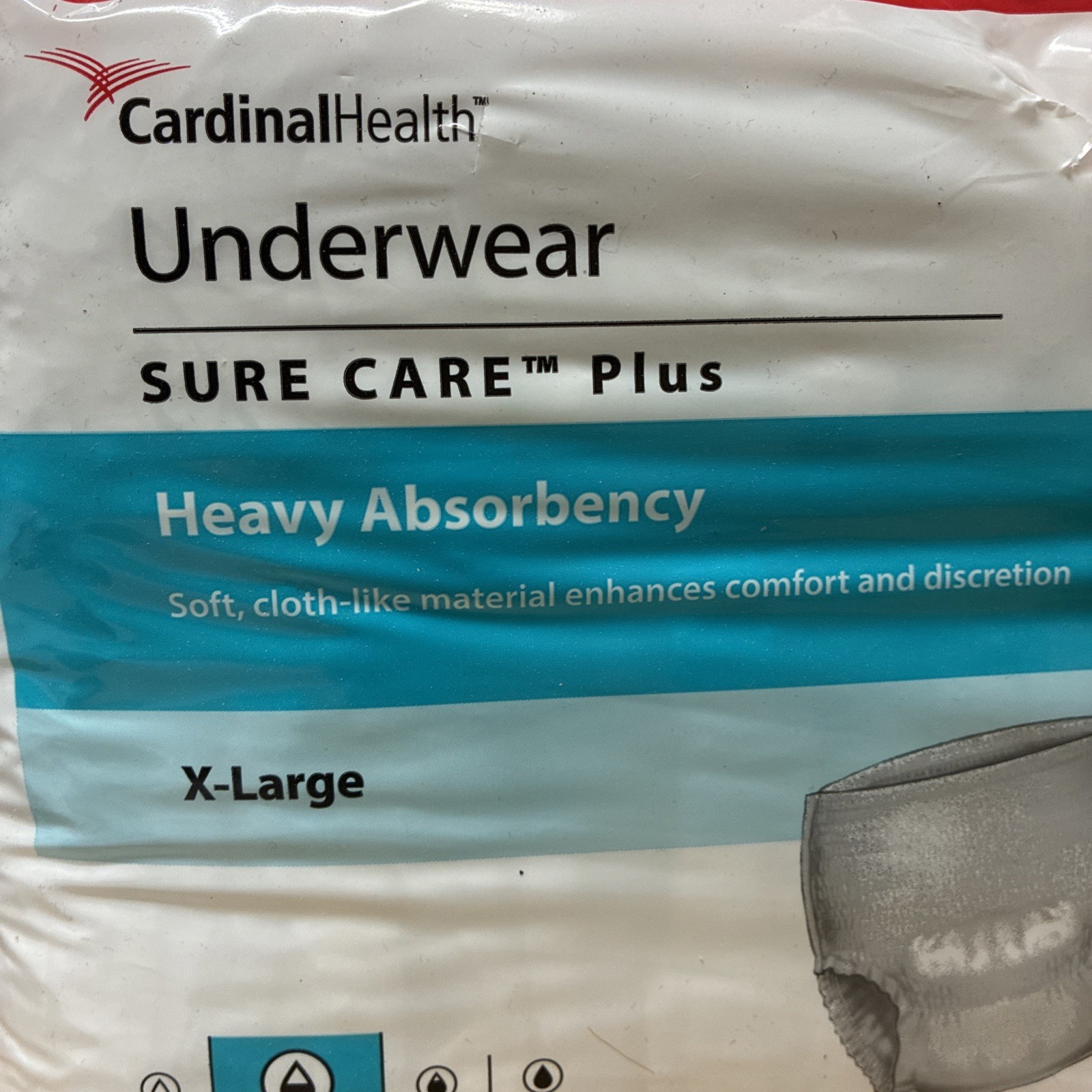 Cardinal Health Underwear Adult Heavy Absorbency Pull On X-Large 14 Count