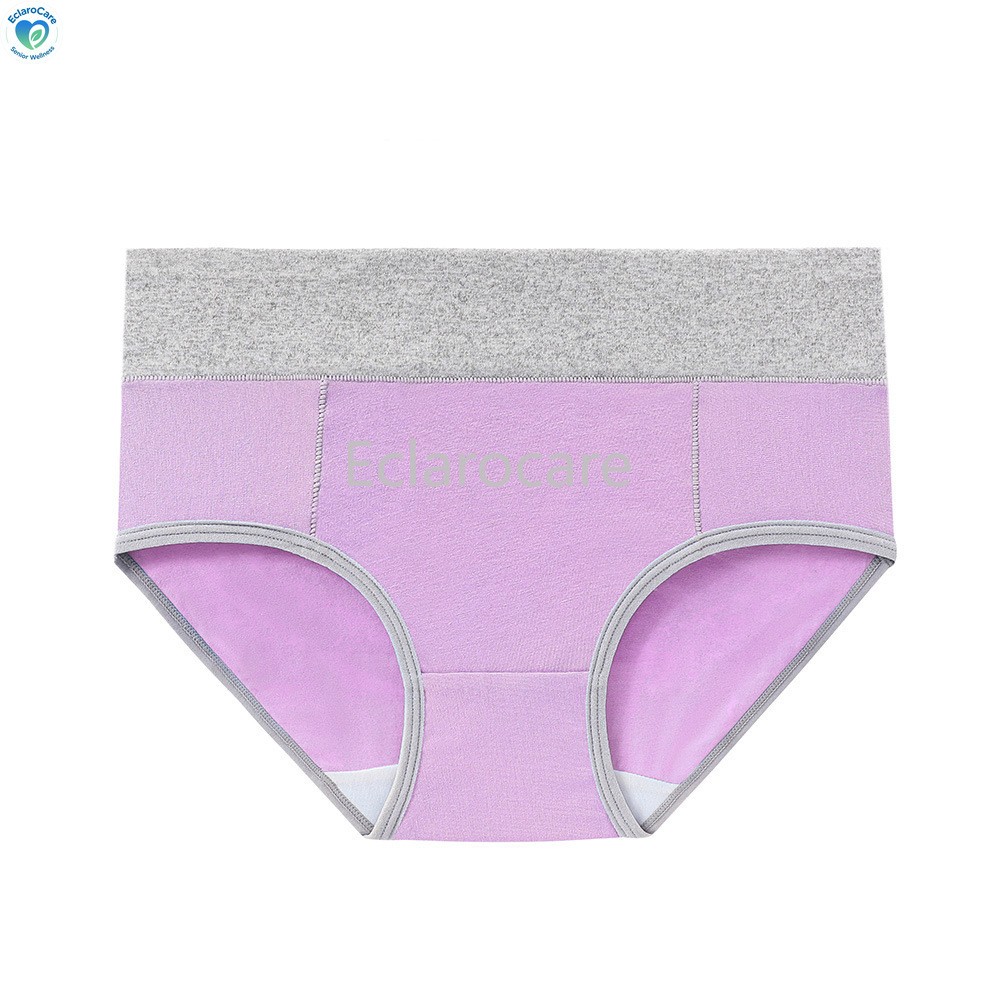 3pcs Two-Tone Minimalist Women’s Mid-Rise Briefs Cotton Waist-Slimming Underwear