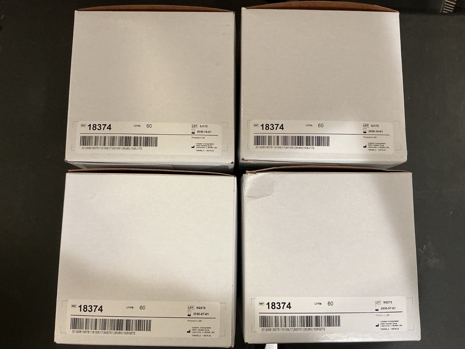240 (4 boxes of 60) Hollister 18374 New Image Closed Ostomy Pouch