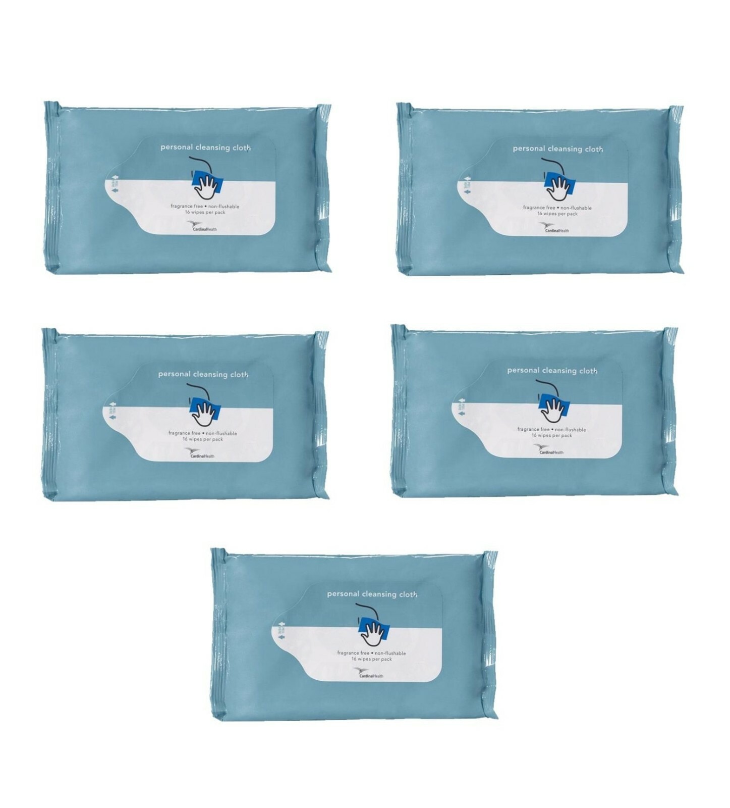 Cardinal Bath Wipe Disposable Washcloths Incontinence Moist Wipes, 210 wipes 5pk