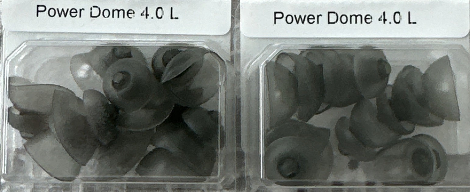 1 Box Of Large Power Domes 4.0 L For Phonak Marvel Hearing Aids. 10 Domes Total