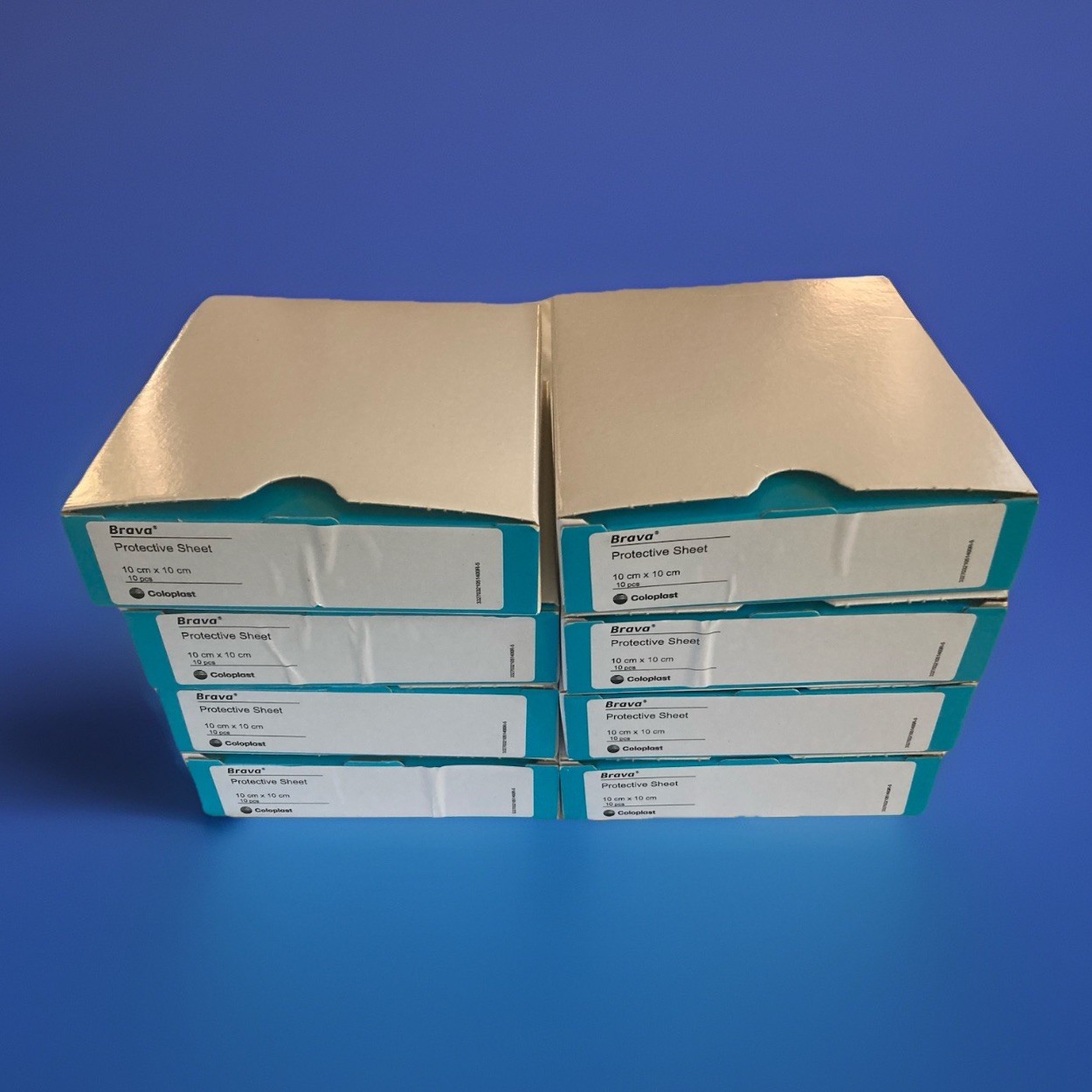 8 Boxes 80pc Brava Stoma Skin Coloplast Barrier Protective Sheets 4″ x 4″ 032105