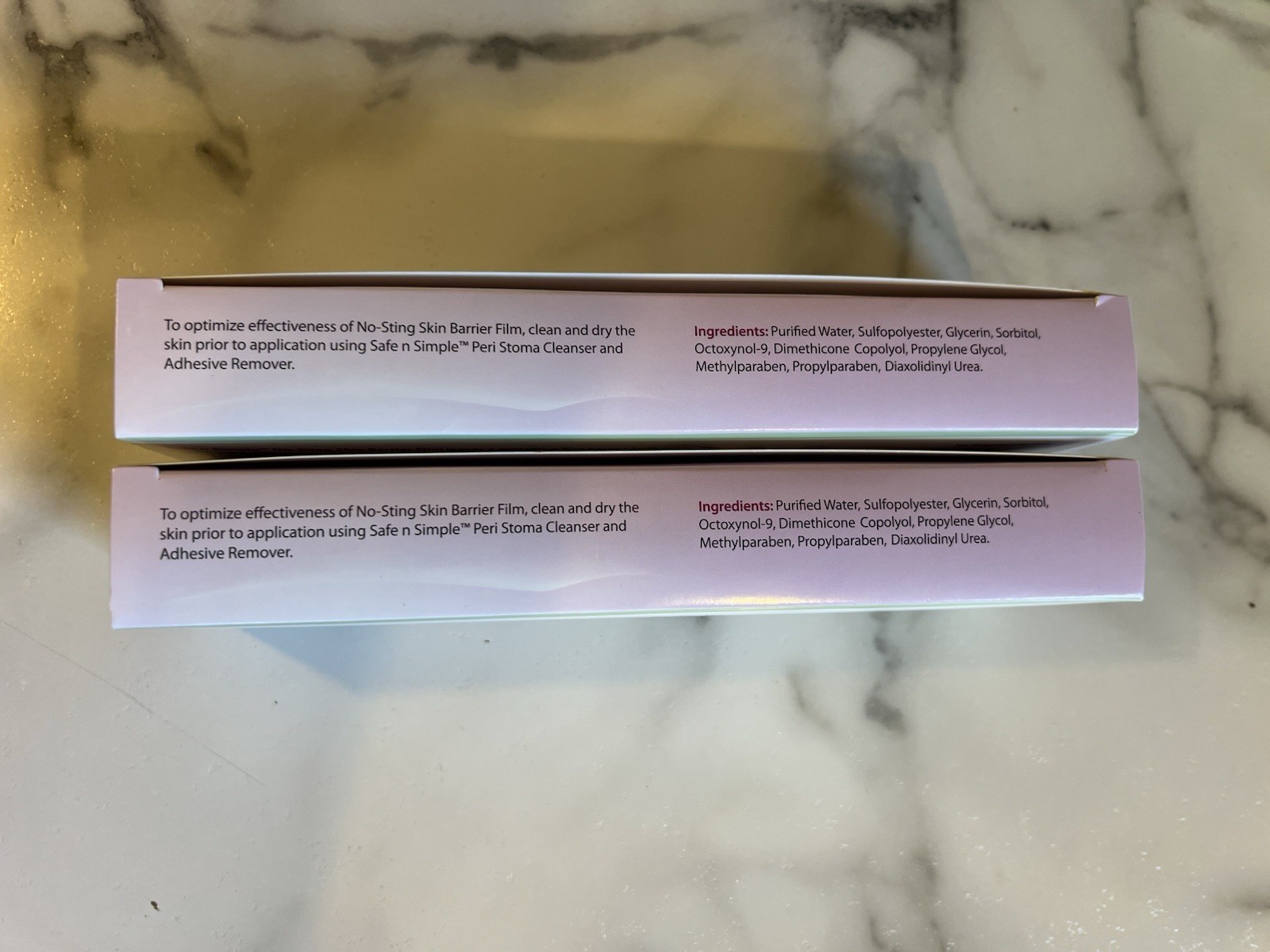 Safe N Simple SNS80775 Skin Barrier Film, No Sting, 2 Boxes Of 75