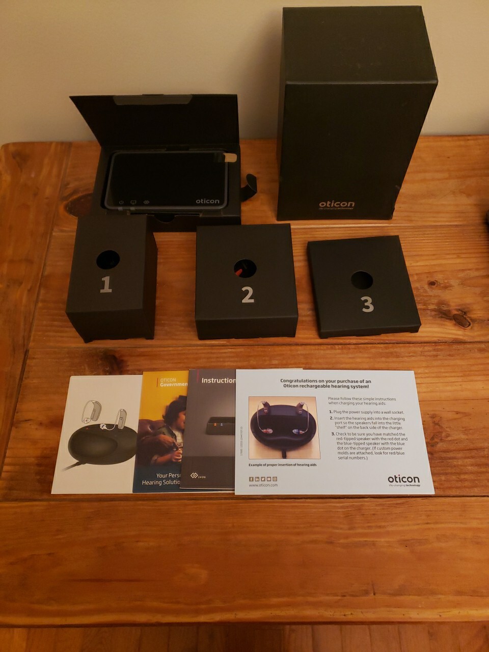 OTICON TV ADAPTER 3.0 TVA3 DOLBY DIGITAL HEARING AID KIT – NEW OPEN BOX – UNUSED