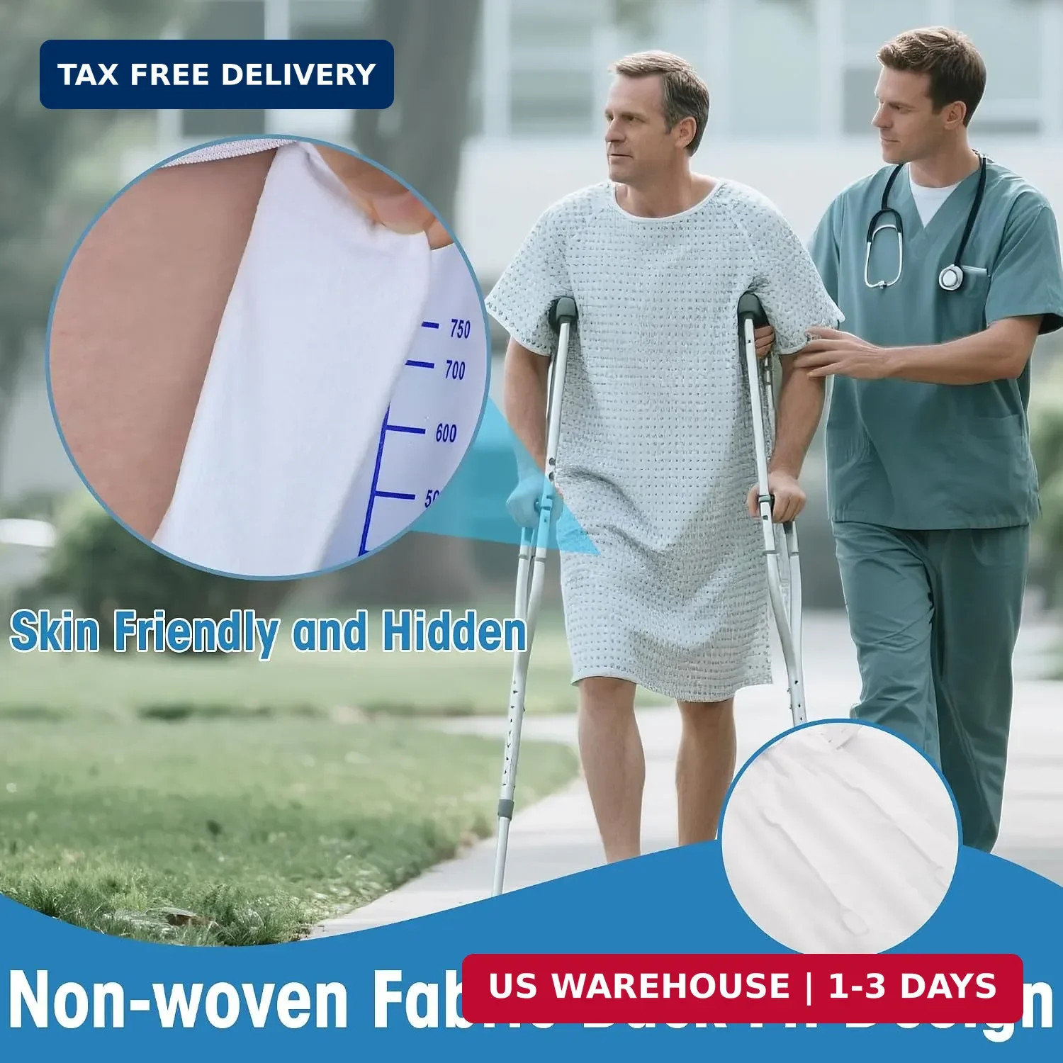 750 mL Catheter Leg Bag for Men and Women 3 Pack Urinary Drainage Bag with Anti-