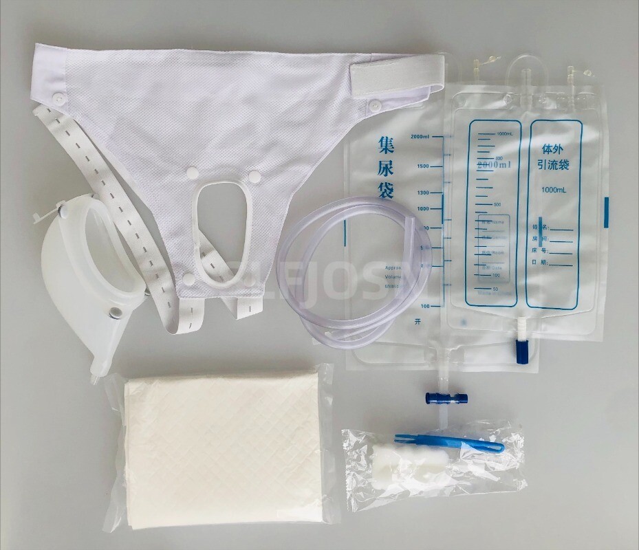 Male/Female Silicone Urine bag Collector Urinal Pee Holder Collector Urinary