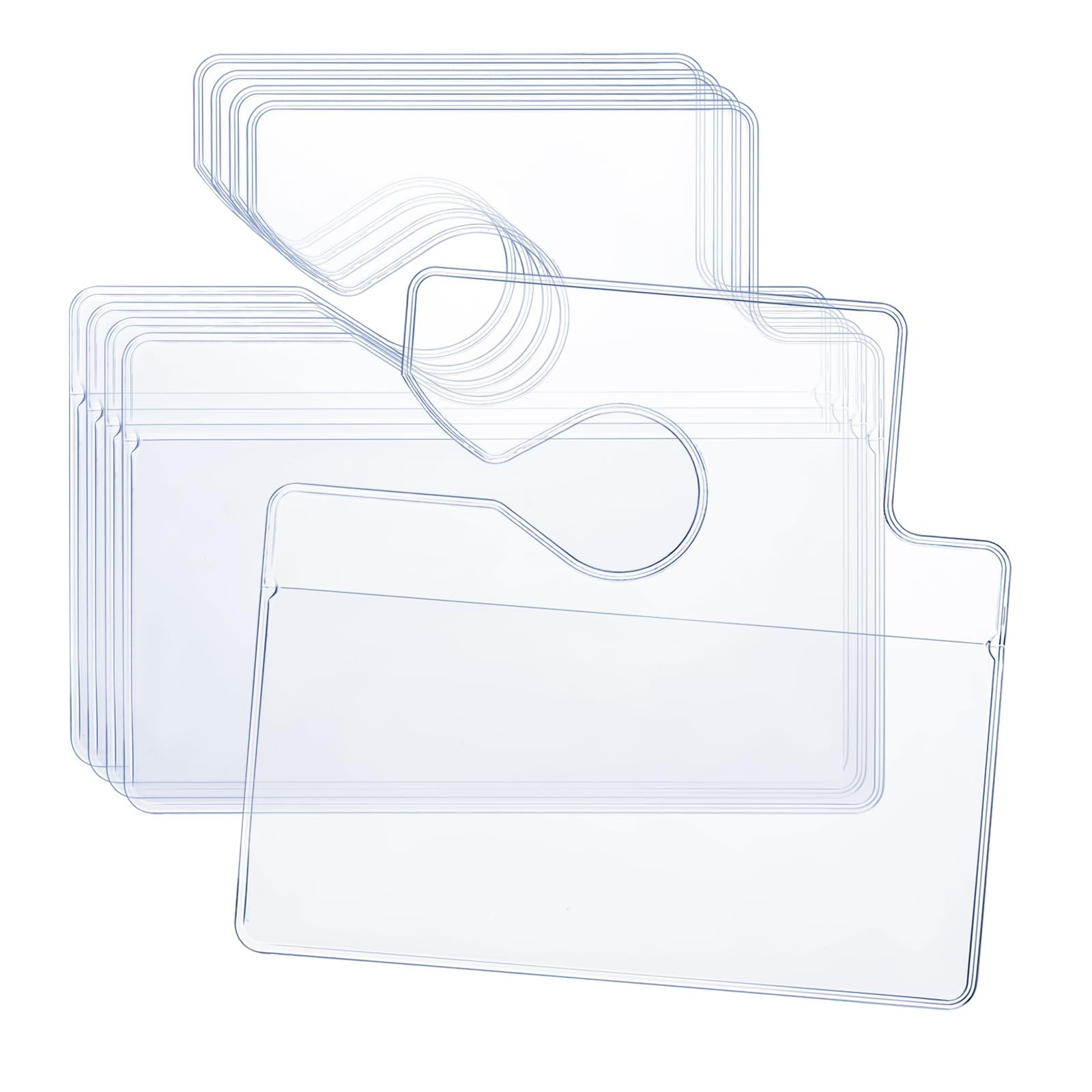 5 Pcs Horizontal Clear Parking Permit Holder Parking Pass Holder Rearview Mir…