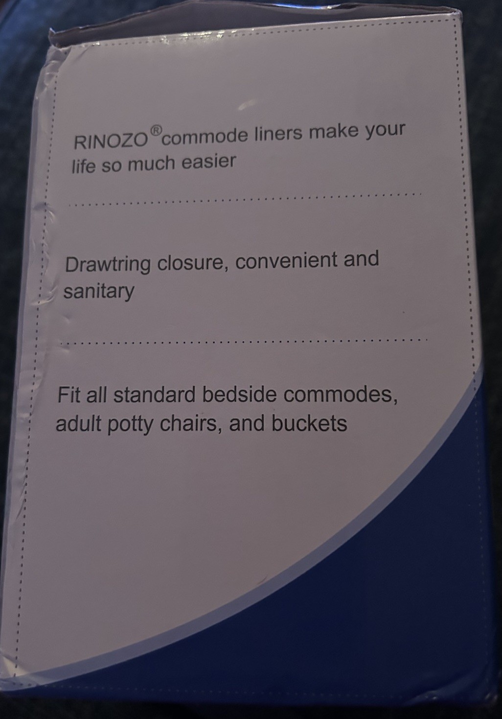 Rinozo Commode Liners 120 Pack Leak-Proof Bedside Commode Bags