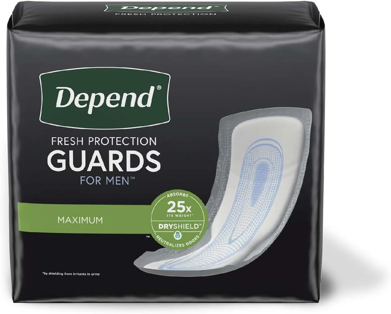 Incontinence Guards for Men, Maximum Absorbency, 52 Count (Packaging May Vary) (