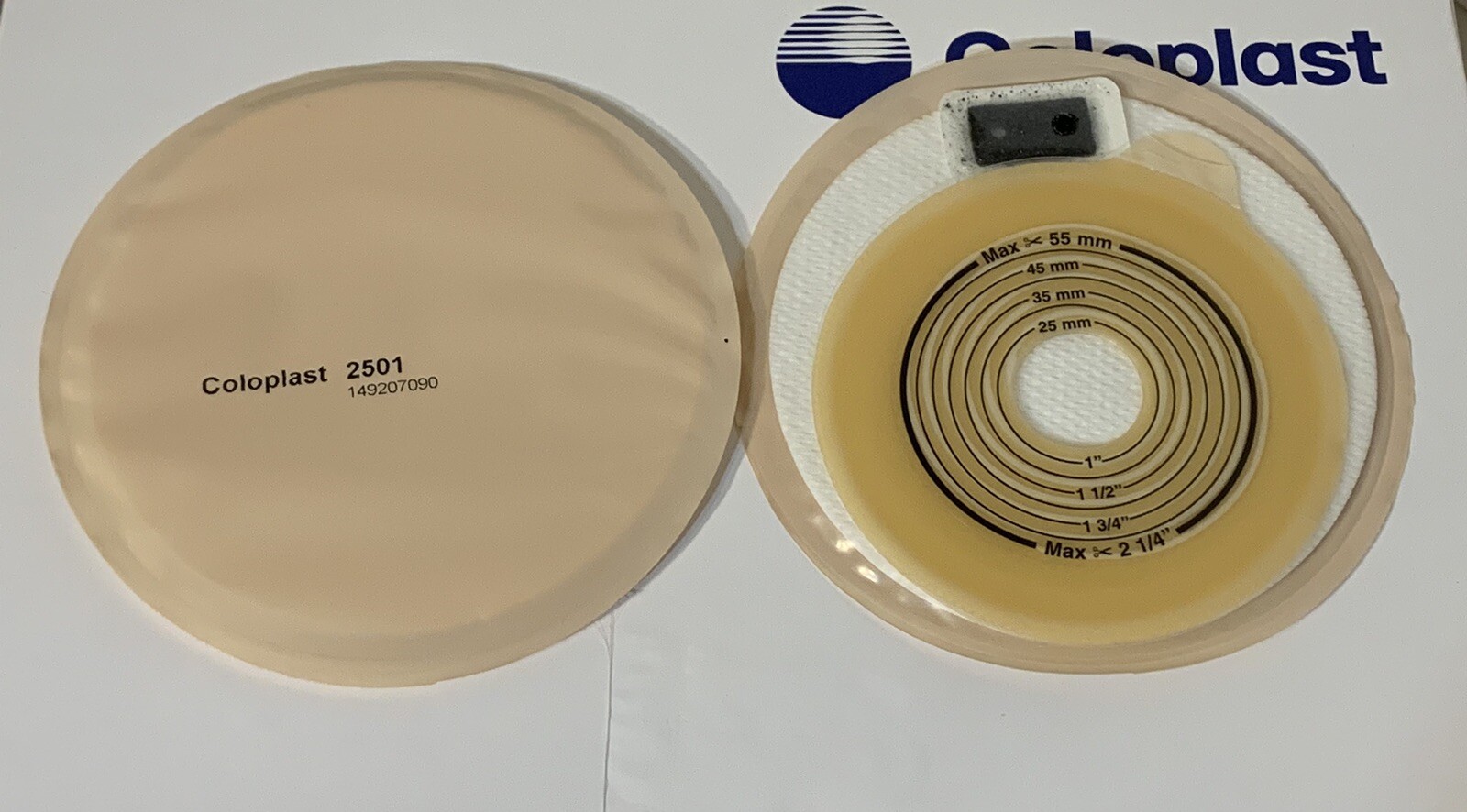 10 Coloplast 2501 Assura Stoma Cap Cut-to-Fit 1-Piece /Pack 10 Caps, No Box