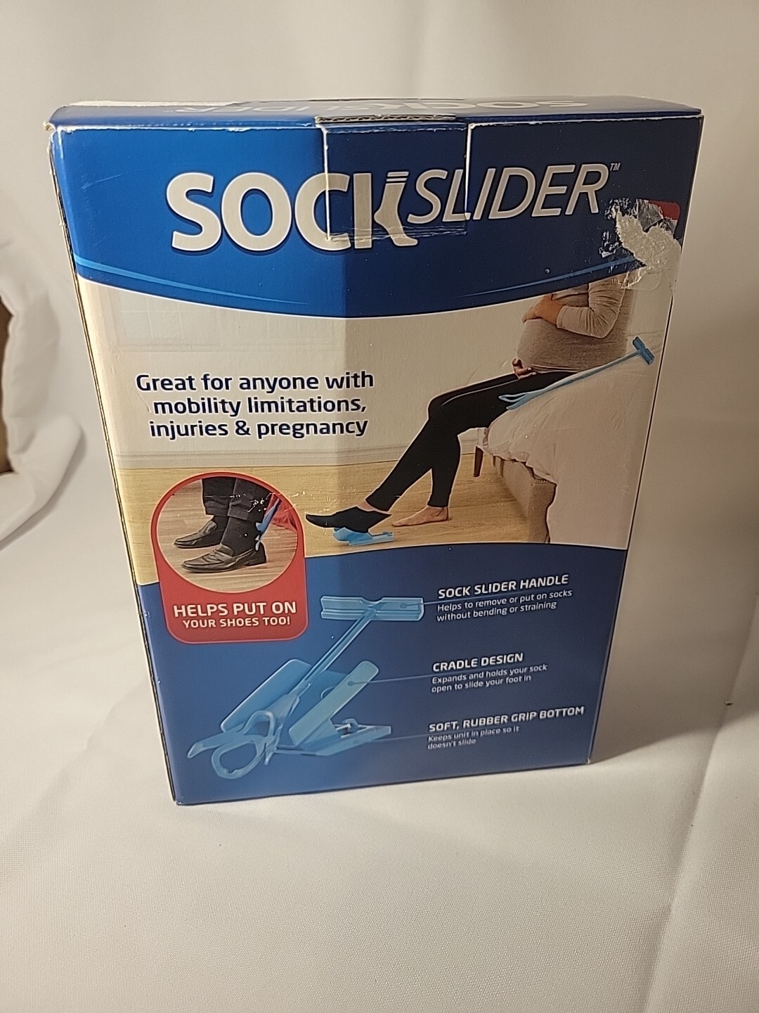 Sock Slider Aid As Seen On TV Kit Put Socks On & Take Off with No Bending NEW