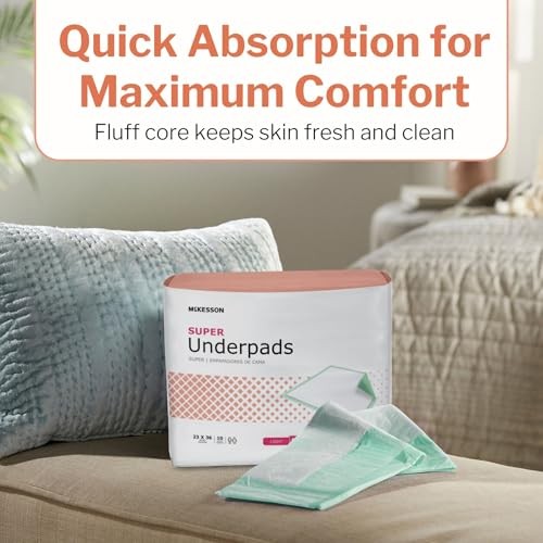 McKesson Incontinence Bed Pads 23×36, 150 Count