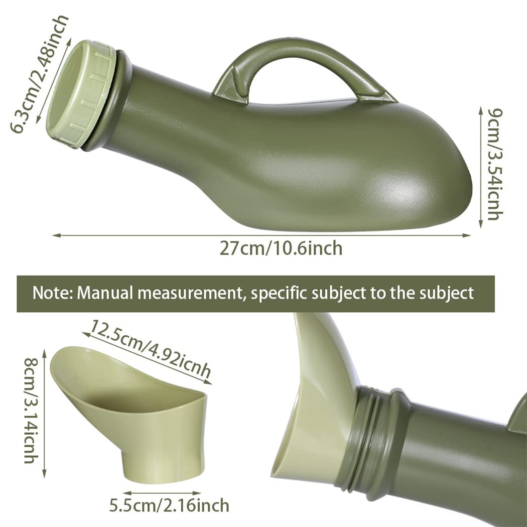 Urinal Travel Toilet Urinal Bottles with Funnel Pee Bottle Urinals Unisex Por…
