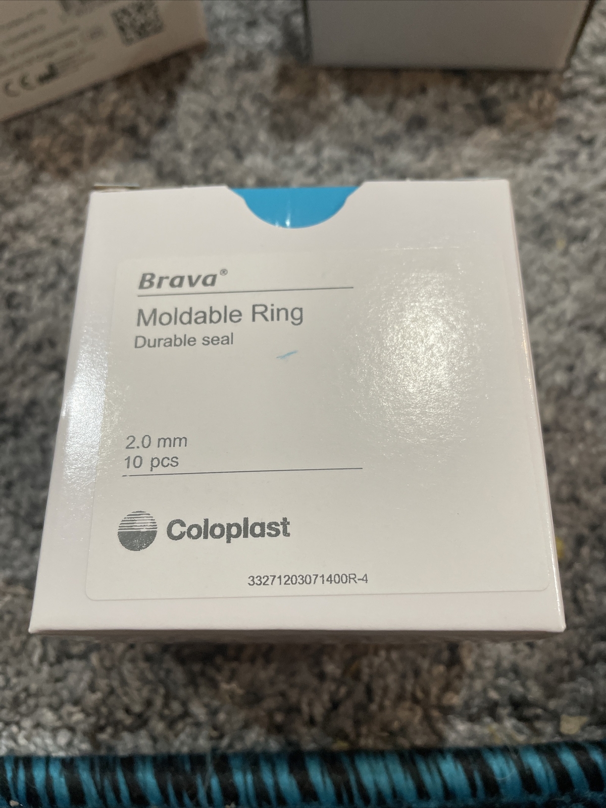 New Box Of 10 Coloplast 120307 Brava Moldable Rings 2.0mm Expires 2024