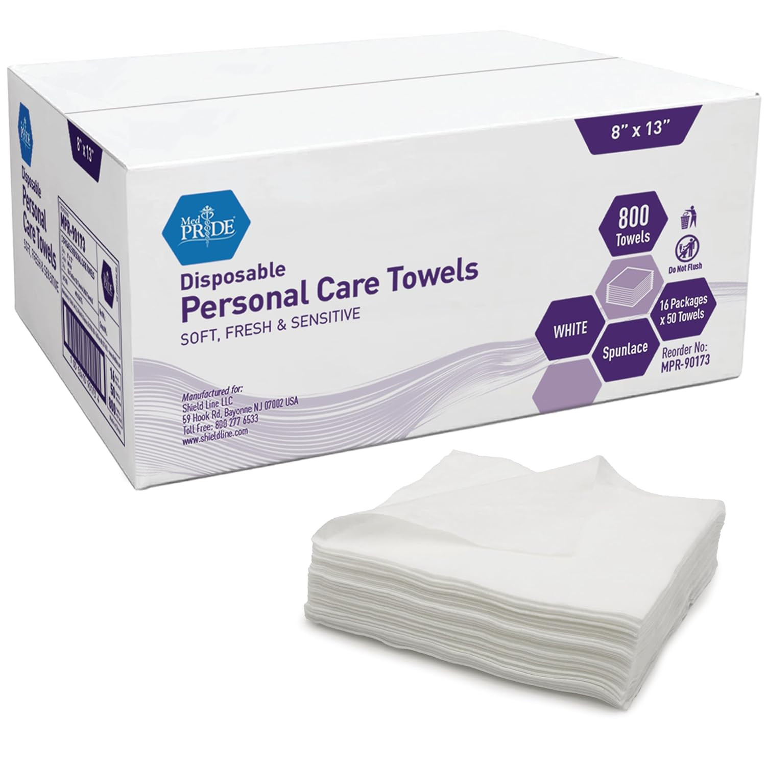 Disposable Dry Wipes for Adults, Soft & Absorbent Personal Towels, Bulk 800 C…