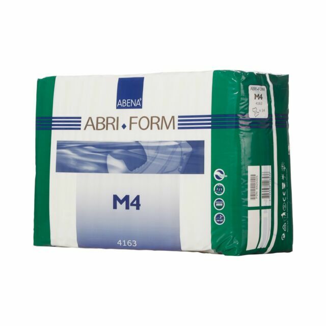 Abena Abri-Form Comfort M4 Incontinence Brief M Contoured 4163 48 42 Ct