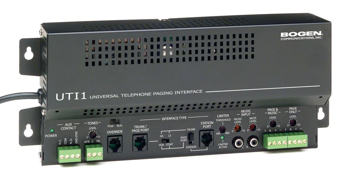 Bogen UTI1 Universal Telephone Interface, Single-Zone Paging System 24 V Power