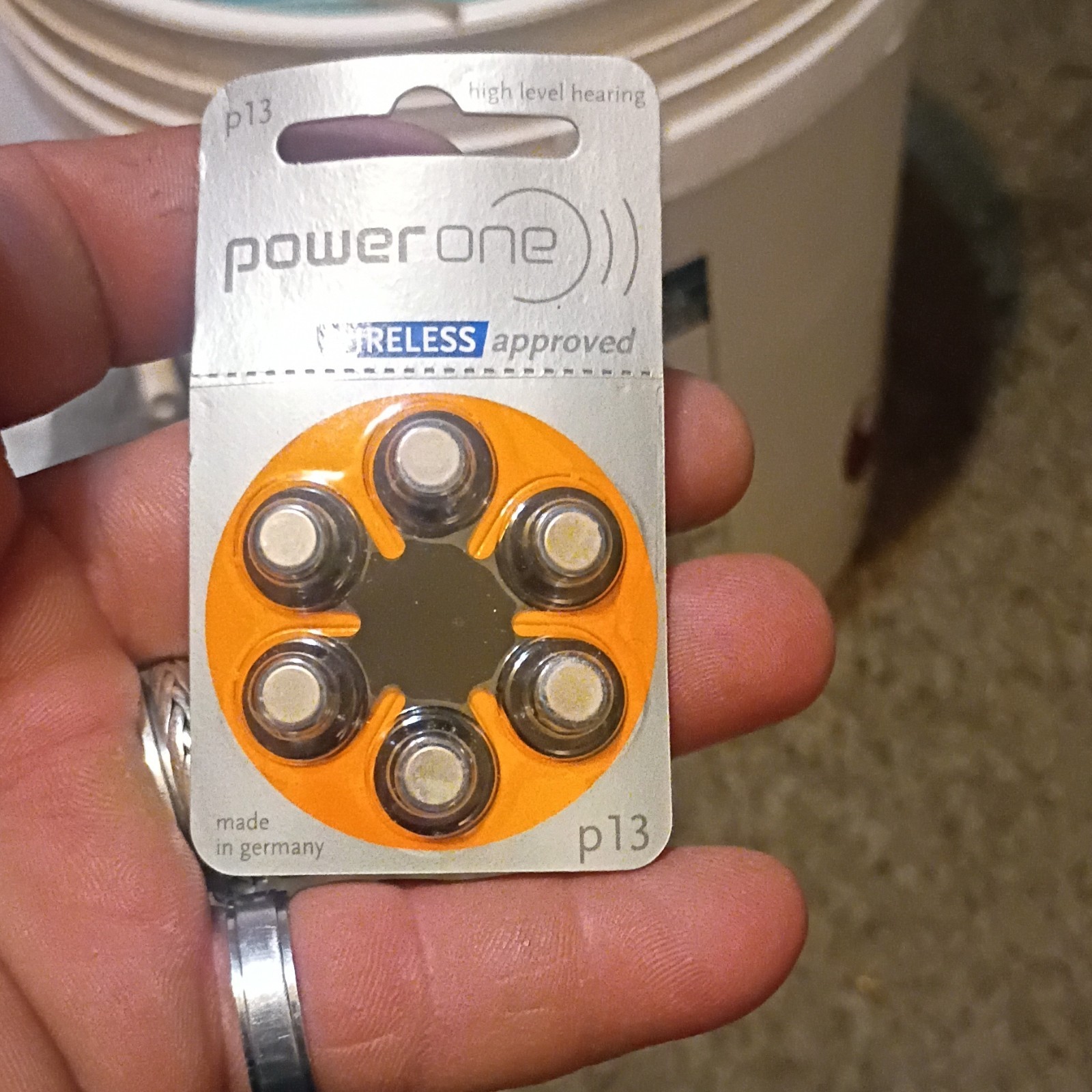 Power One Size 13 Zinc-Air Hearing Aid Batteries PR41/p312/p13 1.4V