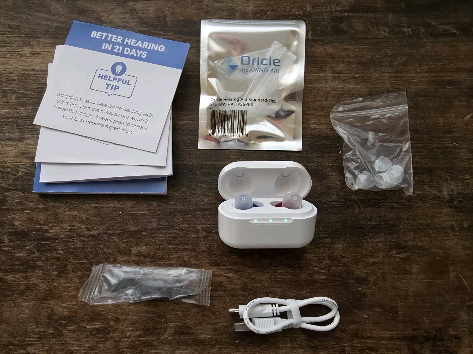 NEW Oricle PRO Hearing Aid for Adults w/ Charging Case