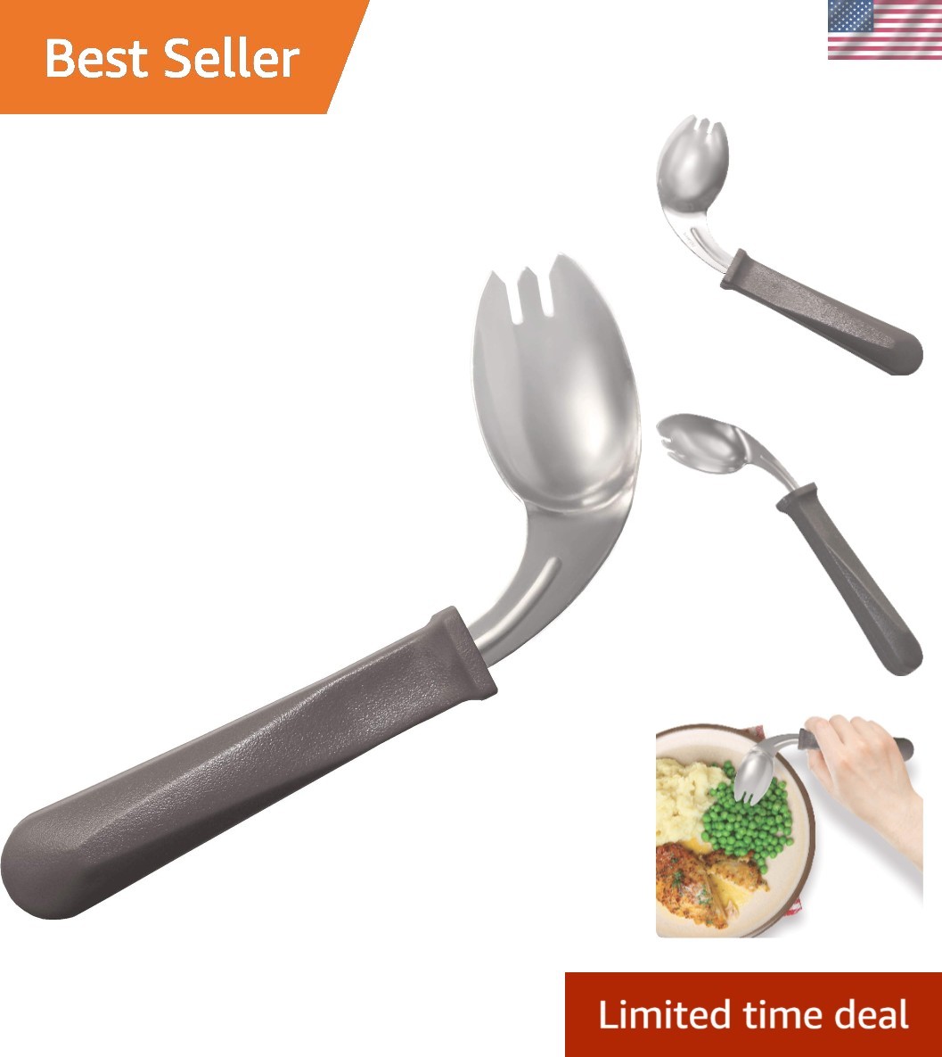 Right Handed Grip Easy Offset Spork