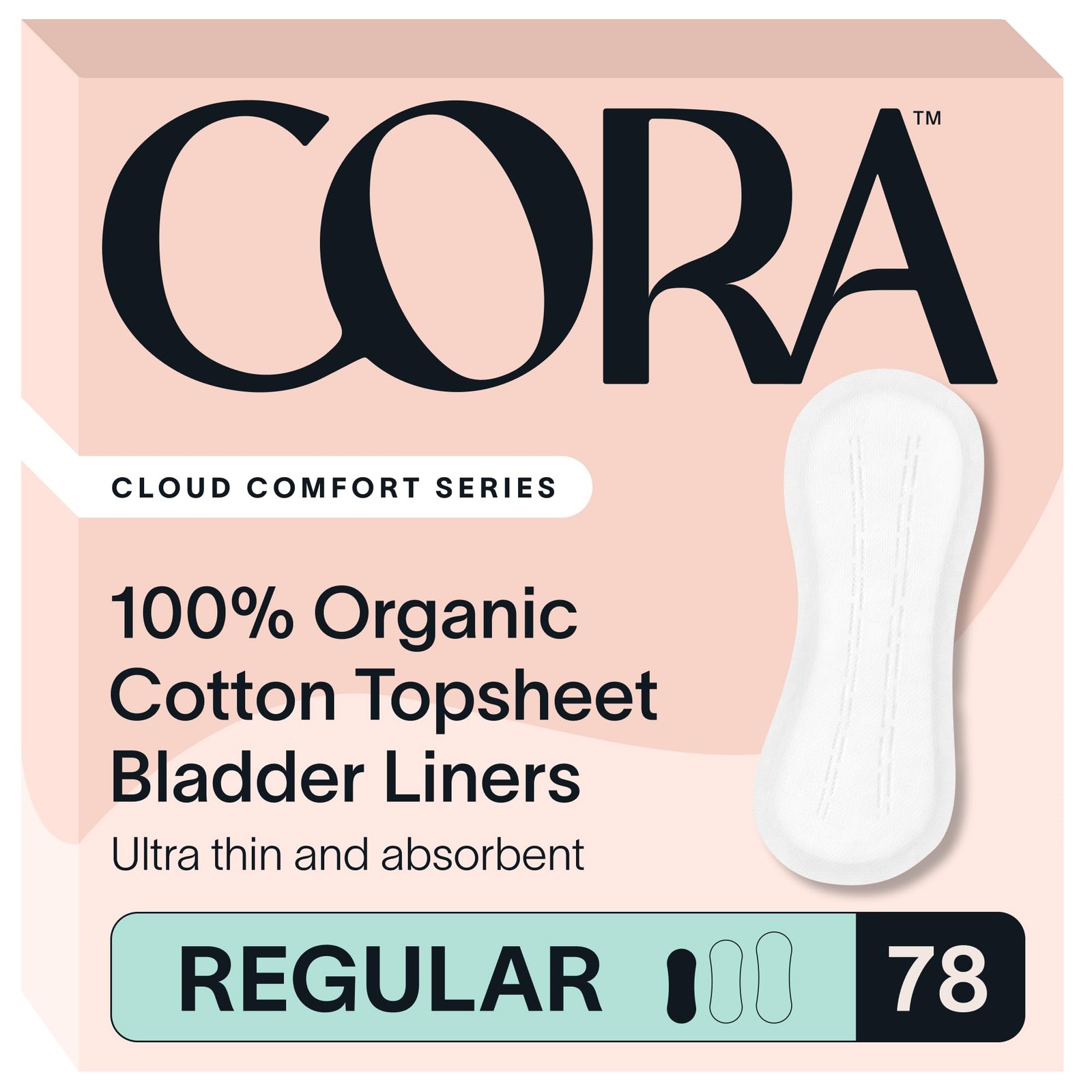 100% Organic Cotton Topsheet Bladder Liners 78 Regular Bladder Liners