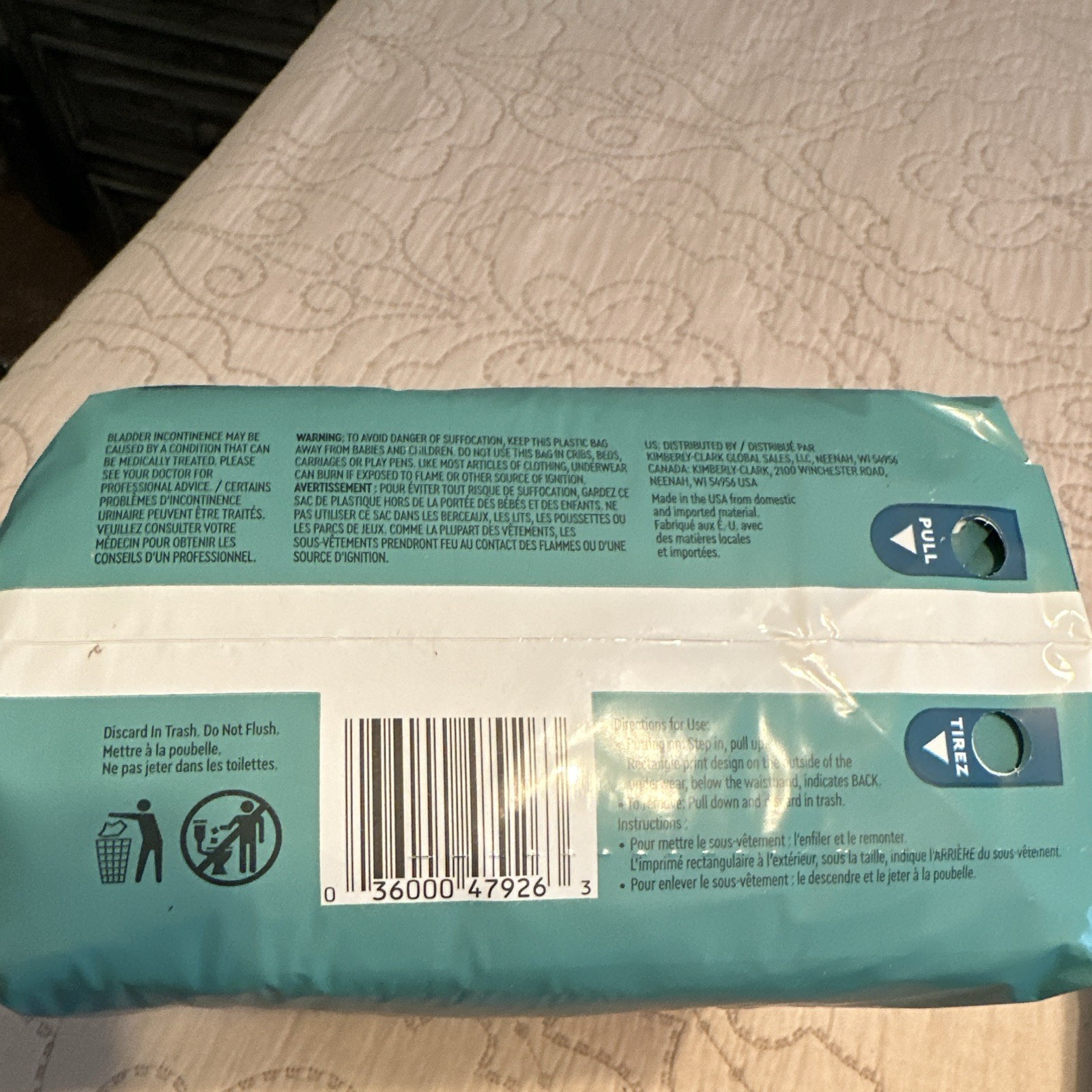 Depend Fresh Protection Men Incontinence Pants Maximum Absorbency L/G 17 Ct