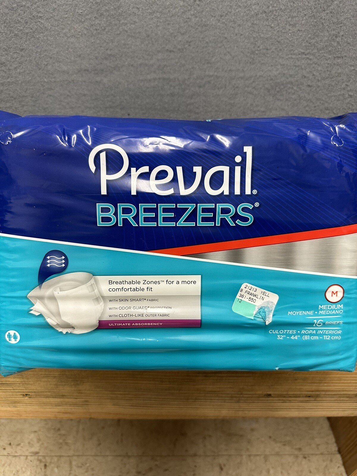 Prevail Breezers Tab Closure Medium Disposable Heavy Absorb Case/80 5 packs-16ct