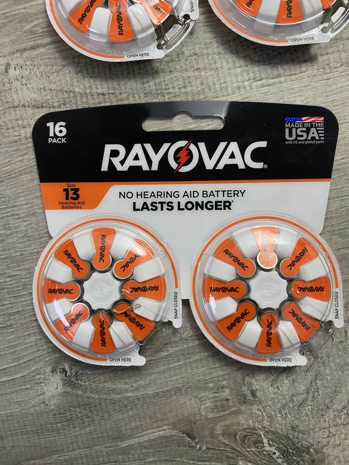 RAYOVAC (2X) 16 PACK HEARING AID BATTERY SIZE 13 NEW IN PACKAGE EXP 08/24 🔥🔥🔥
