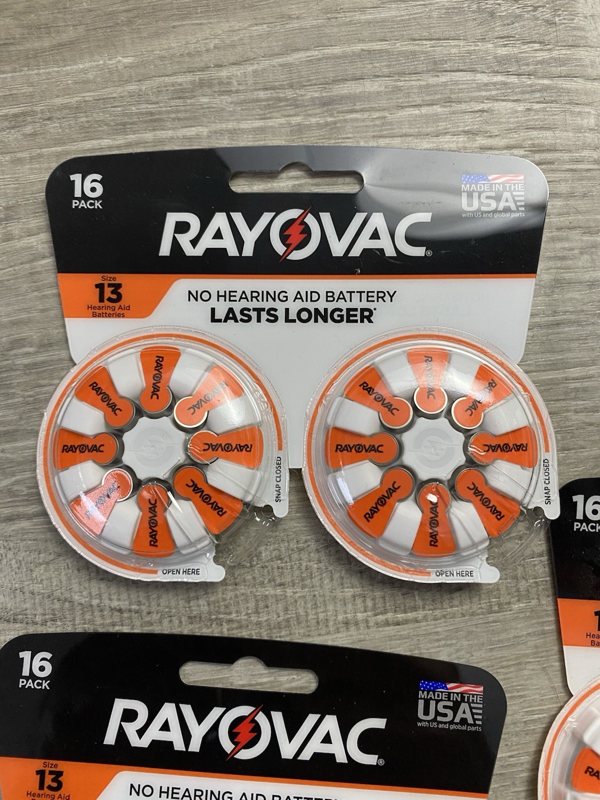 RAYOVAC (2X) 16 PACK HEARING AID BATTERY SIZE 13 NEW IN PACKAGE EXP 08/24 🔥🔥🔥