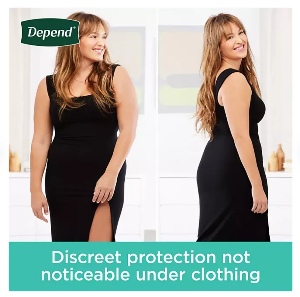 Depend Fresh Protection Adult Incontinence Underwear for Women, Size Large 84 ct