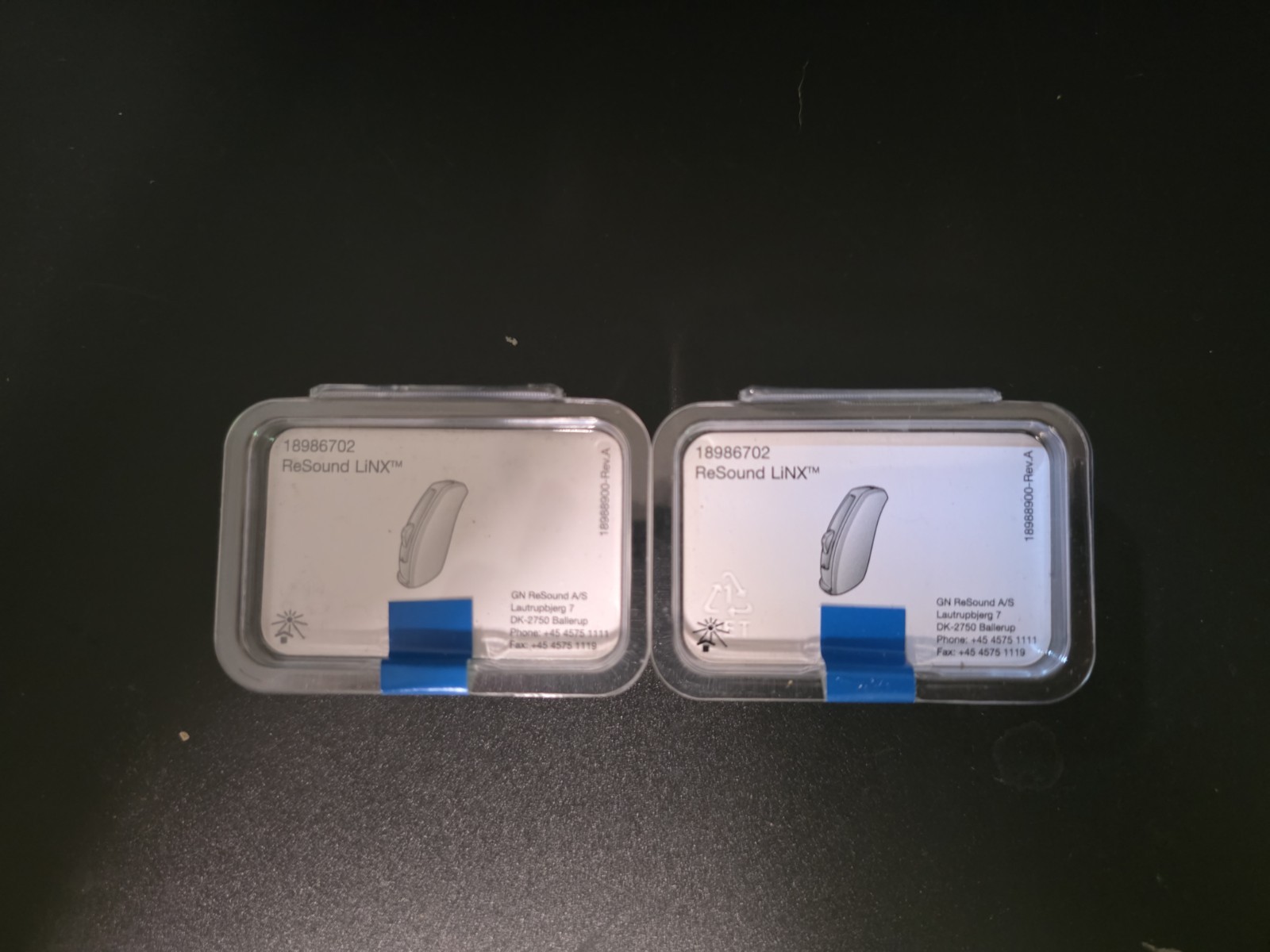 Pair of GN ReSound LiNX Replacement Shells / Casings – Beige – Parts Only